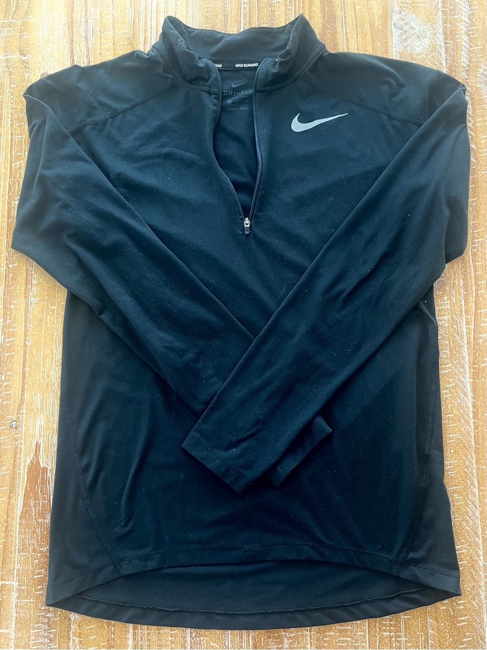 Nike Black Dri-FIT Running Quarter-Zip Pullover